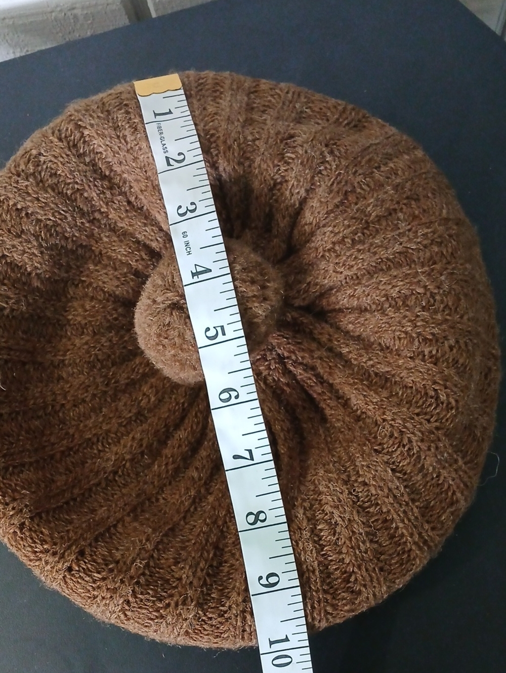 Vintage Shetland Wool Brown Beret Hat - Picture 7 of 7